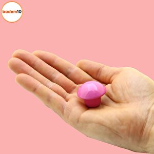 Mantar Düğme Mobilya Çekmece Çocuk Genç Odası Dolap Dolabı Kapak Kulbu Kulpu Kulpları Pembe 10 Adet