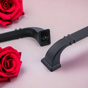 Roma Kulp Mobilya Mutfak Dolabı Çekmece Dolap Kulpları Kapak Kulpu Kulbu Siyah 128 Mm-12.8 Cm Metal