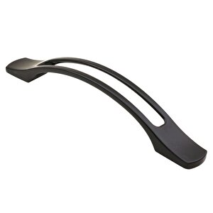 Aslı Mobilya Dolap Kapak Çekmece Kulpu Mat Siyah 128 Mm Metal Kulp