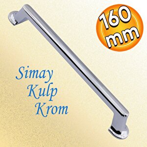 Simay Mobilya Mutfak Dolabı Çekmece Dolap Kapak Kulpu Düz Metal Kulp Kulbu Kulpu 160 Mm Krom