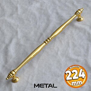 Petek Lüx 224 Mm Gold Altın Mobilya Mutfak Dolabı Çekmece Dolap Kulpu Kulpları Kulp Kulbu Metal