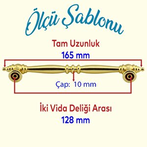 Petek Lüx Altın Mutfak Mobilya Çekmece Dolabı Dolap Kulpu Kulbu Düz Metal Kulp Kulpu 128 Mm Kulpları