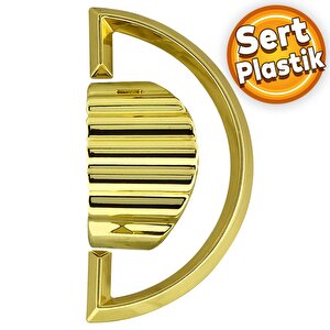 Regnum Desenli Kulp Mobilya Çekmece Dolap Kapak Kulpu Kulbu Plastik Gold