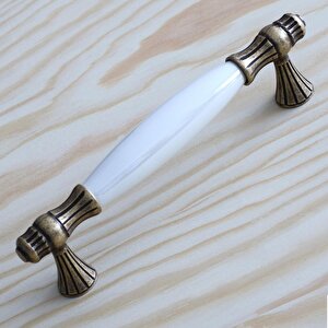Gerçek Sedef Kulp Antik Sarı 160 Mm Mobilya Çekmece Dolap Mutfak Kulplar Kulp Dolabı Kulbu