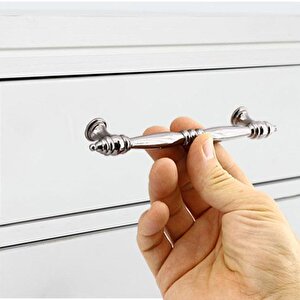 Petek Lüx Mobilya Mutfak Çekmece Dolabı Dolap Kapak Kulpu Kulbu Metal Kulp Kulpu 128 Mm Füme