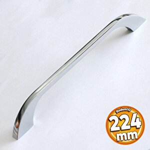 Meriç Kulp Mobilya Mutfak Dolabı Çekmece Dolap Kulpları Kapak Kulpu Kulbu Krom Renk 224 Mm Metal