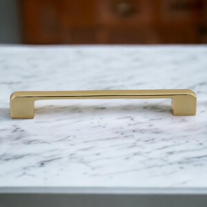 Arel Kulp Mobilya Mutfak Dolabı Çekmece Dolap Kulpları Kapak Kulpu Kulbu Gold Altın 224 Mm Metal