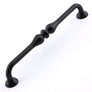Yayık Kulp Mobilya Mutfak Dolabı Çekmece Dolap Kulpları Kapak Kulpu Kulbu Siyah 160 Mm Metal