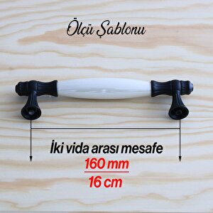 Gerçek Sedef Kulpu Siyah160 Mm Mobilya Çekmece Dolap Mutfak Kulpları Kulbu Kulpları Dolabı Kulpu