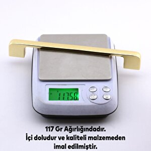 Arel Kulp Mobilya Mutfak Dolabı Çekmece Dolap Kulpları Kapak Kulpu Kulbu Gold Altın 160 Mm Metal