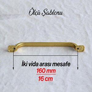 Zümre Kulp Mobilya Mutfak Dolabı Çekmece Dolap Kulpları Kulbu Kapak Kulpu 160 Mm Gold Altın