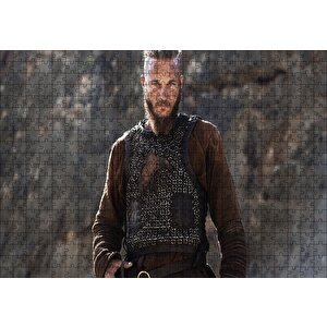 Viking Ragnar Lothbrok Puzzle Yapboz Mdf Ahşap 500 Parça