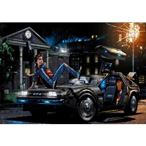 geleceğe Dönüş Marty İllüstrasyon Görseli Puzzle Yapboz Mdf Ahşap 500 Parça