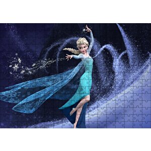 Frozen Karlar Ülkesi Kraliçe Elsa Puzzle Yapboz Mdf Ahşap 255 Parça