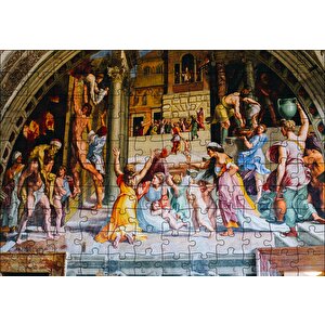 Tarihi Bina Duvar Resmi Puzzle Yapboz Mdf Ahşap 120 Parça