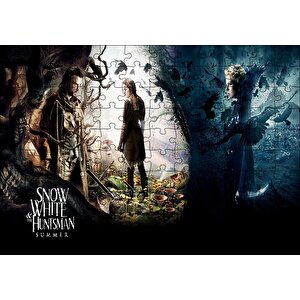 Pamuk Prenses Ve Avcı Filmi Afişi Puzzle Yapboz Mdf Ahşap 120 Parça