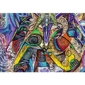 Duvar Boyama Sürreal Cümbüş Puzzle Yapboz Mdf Ahşap 500 Parça