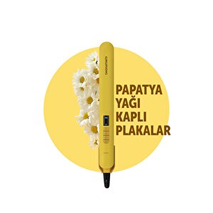 Hs 7033 Botanika Papatya Yağı Kaplı Plakalı Iyonik Saç Düzleştirici