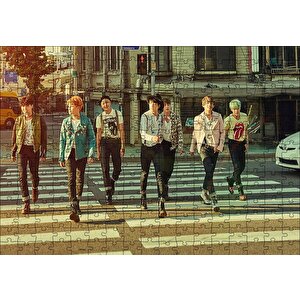 Bts Kore Pop Yaya Geçidinde Puzzle Yapboz Mdf Ahşap 255 Parça