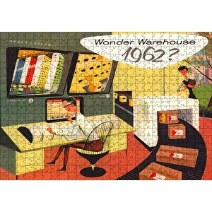 Vintage Üretim Ve Depo Sorumlusu Puzzle Yapboz Mdf Ahşap 500 Parça