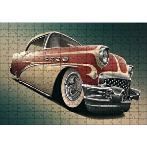 Cakapuzzle  1956 Buick Special Kırmızı Beyaz Puzzle Yapboz Mdf Ahşap