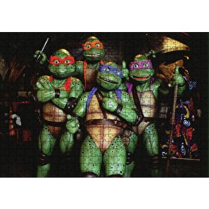 Ninca Kaplumbağaları Puzzle Yapboz Mdf Ahşap 500 Parça
