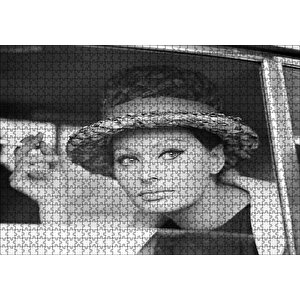 Sophia Loren Otomobilde Puzzle Yapboz Mdf Ahşap 1000 Parça