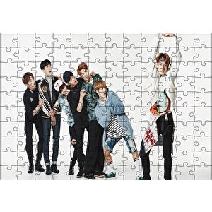 Bts Kore Pop Grup Üyesine Şaşırıyorlar Puzzle Yapboz Mdf Ahşap 120 Parça