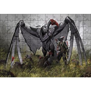 Dev Mekanik Akbaba Ve Savaşçı Puzzle Yapboz Mdf Ahşap 120 Parça