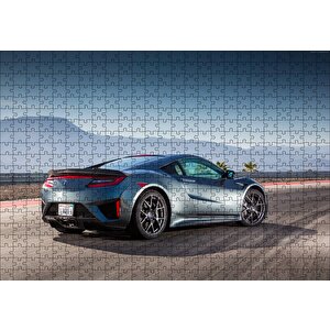 Siyah Acura Nsx Arka Görünüş Puzzle Yapboz Mdf Ahşap 500 Parça
