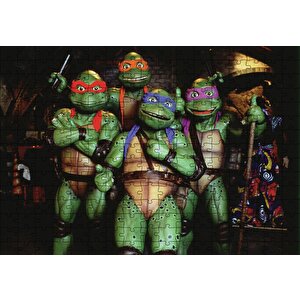 Ninca Kaplumbağaları Puzzle Yapboz Mdf Ahşap 255 Parça