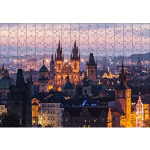 Katedral Ve Akşam Işıkları Puzzle Yapboz Mdf Ahşap 255 Parça