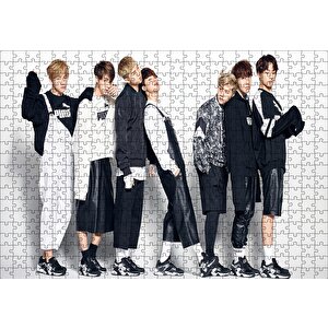 Bts Kore Pop Baştanaşağı Puma Puzzle Yapboz Mdf Ahşap 500 Parça