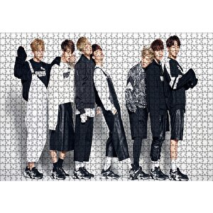 Bts Kore Pop Baştanaşağı Puma Puzzle Yapboz Mdf Ahşap 1000 Parça