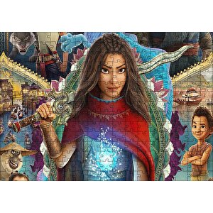 Cakapuzzle  Raya And The Last Film Afişi Puzzle Yapboz Mdf Ahşap