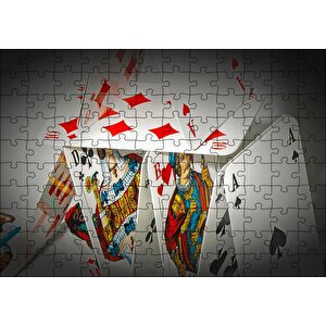 Uzun Yeleli Şahlanan At Görseli Puzzle Yapboz Mdf Ahşap 120 Parça