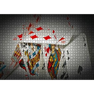 Uzun Yeleli Şahlanan At Görseli Puzzle Yapboz Mdf Ahşap 1000 Parça