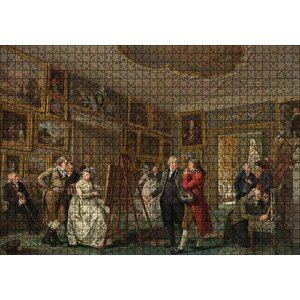 Eski Sanat Galerisi Yağlı Boya Çizim Puzzle Yapboz Mdf Ahşap 1000 Parça