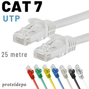 25 Metre Cat7 Kablo Ethernet Network İnternet Lan Ağ Kablosu