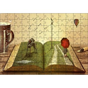 Cakapuzzle  Yazarın Kreatif Dünyası Puzzle Yapboz Mdf Ahşap