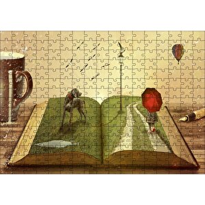 Yazarın Kreatif Dünyası Puzzle Yapboz Mdf Ahşap 255 Parça