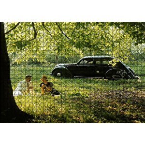 Volvo Pv36 Carioca İle Bir Çiftin Piknik Keyfi Puzzle Yapboz Mdf Ahşap 1000 Parça