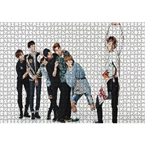 Bts Kore Pop Grup Üyesine Şaşırıyorlar Puzzle Yapboz Mdf Ahşap 1000 Parça