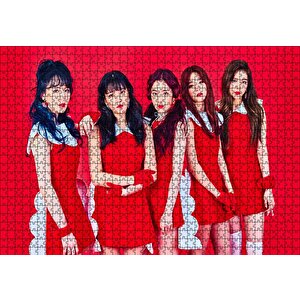 Black Pink Kore Pop Hizmetçi Üniformalı Puzzle Yapboz Mdf Ahşap 1000 Parça