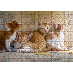 Sevimli Sarman Yavruları Puzzle Yapboz Mdf Ahşap 255 Parça