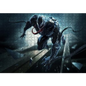 Venom Blur Artwork Puzzle Yapboz Mdf Ahşap 500 Parça