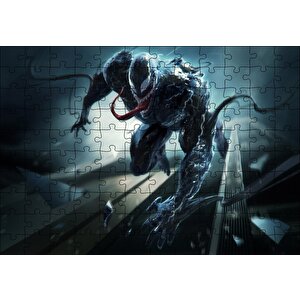 Venom Blur Artwork Puzzle Yapboz Mdf Ahşap 120 Parça