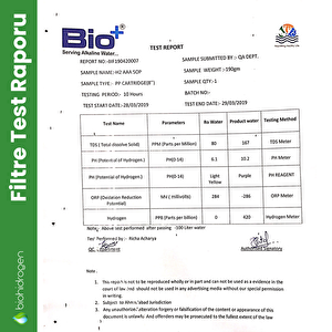 Biohidrogen pH 8.5 Alkali Zengin Mineralli Canlı Su Üreten Su Sebili