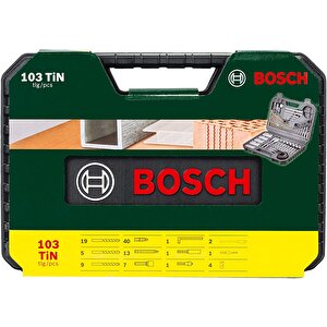 Bosch Darbeli Matkap 600 Watt + Bosch 103 Parça Matkap Ucu Vidalama Ucu Panç  Lokma Ucu Freze