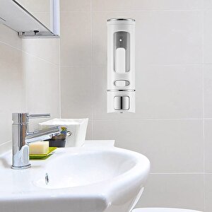 Duvara Monte Otomatik Sabunluk Sıvı Lavabo Sabunluk El Sabunu Beyaz Renk